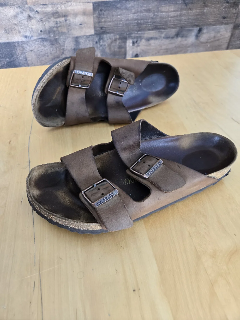Birkenstock Slides Arizona Soft Footbed Flat Open Toe Sandals Mens EU42/US9